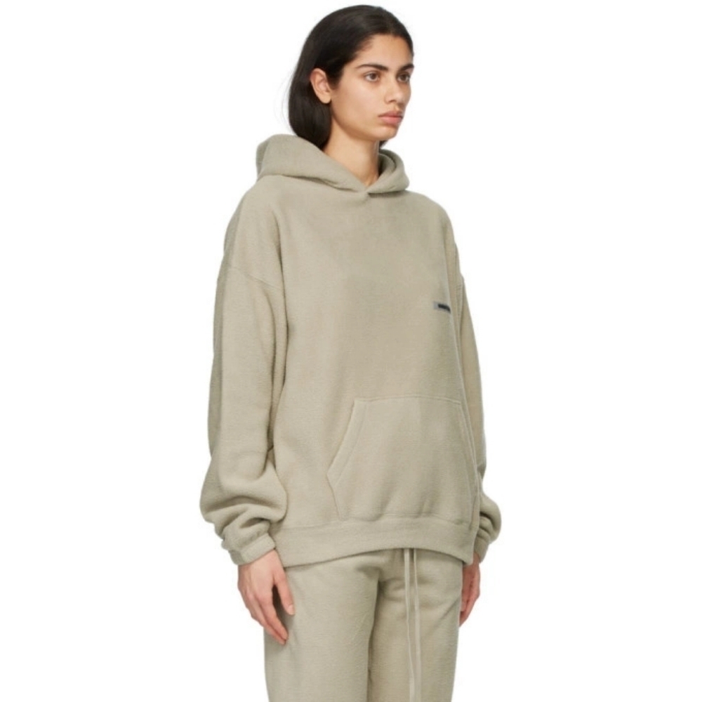 Essentials Polar Fleece Hoodie size XS oversized in EUC - Picture 2 of 13